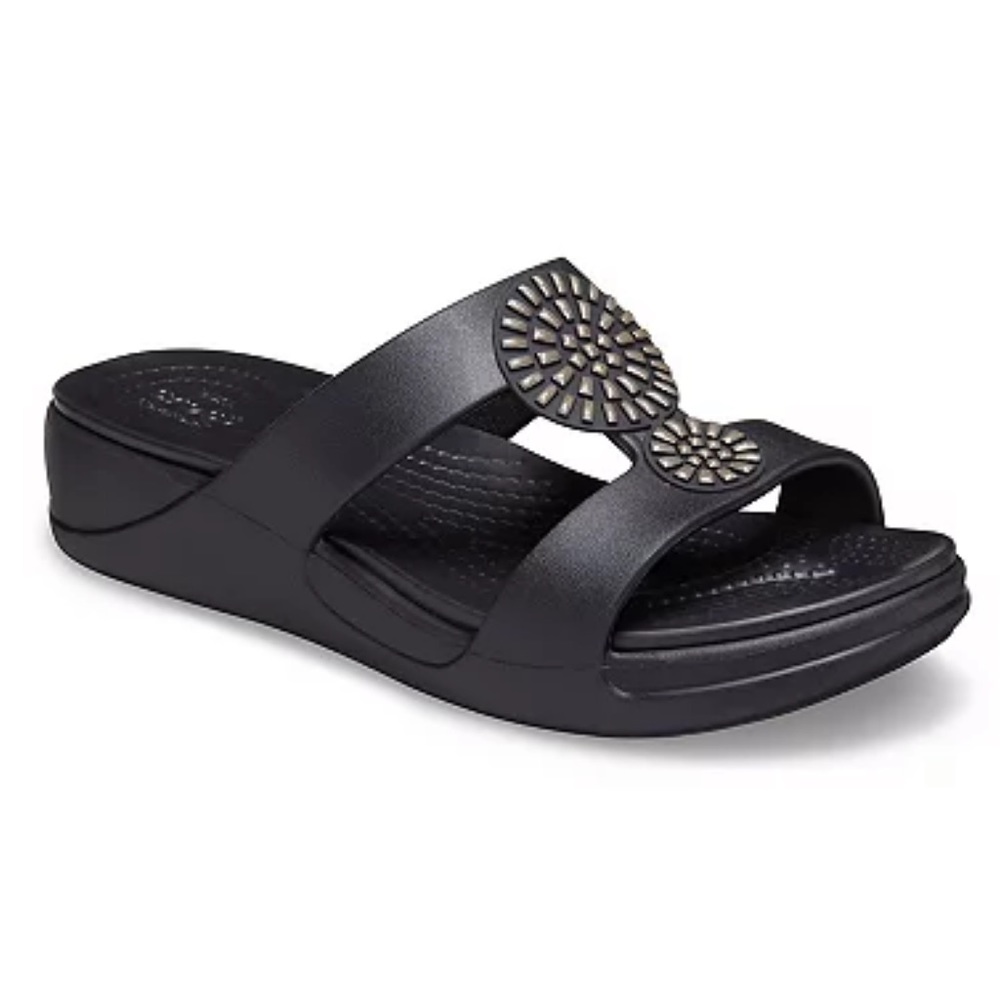 Women's Crocs Monterey Diamante Slip-On Wedge sandals, Sz 11 new